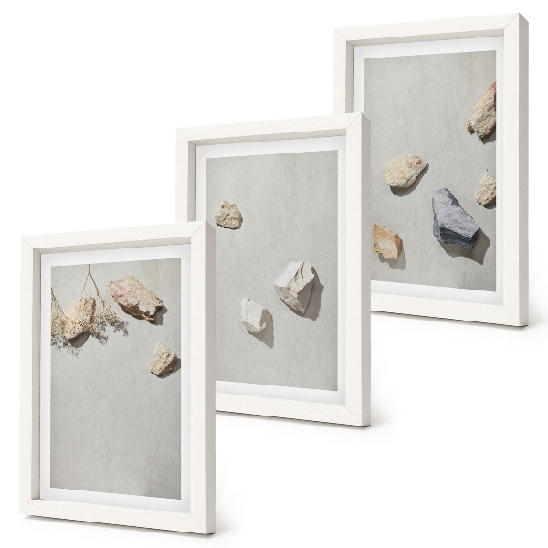 Stenska galerija slik Minimalistične dekoracije z boho kamni na plaži