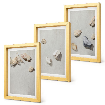 Stenska galerija slik Minimalistične dekoracije z boho kamni na plaži
