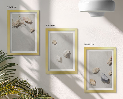 Stenska galerija slik Minimalistične dekoracije z boho kamni na plaži