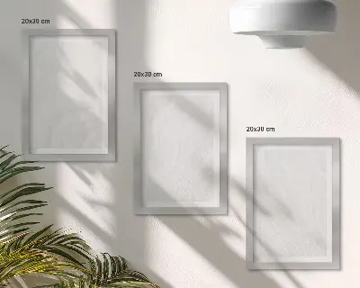 Stenska galerija slik z elegantno marmorno linearno strukturo kamna
