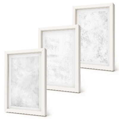Komplet slik v okvirju Bele lise na platnu minimalističnega ozadja