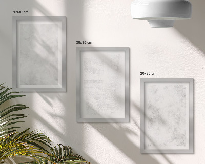 Komplet slik v okvirju Bele lise na platnu minimalističnega ozadja