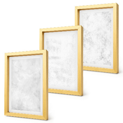 Komplet slik v okvirju Bele lise na platnu minimalističnega ozadja