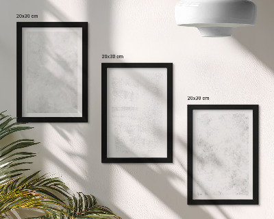 Komplet slik v okvirju Bele lise na platnu minimalističnega ozadja