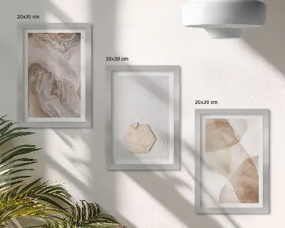 Stenska galerija slik abstraktna umetniška upodobitev z naravnim navdihom