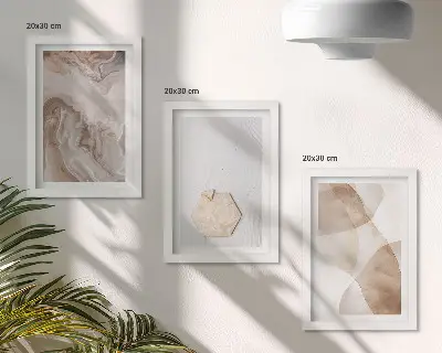 Stenska galerija slik abstraktna umetniška upodobitev z naravnim navdihom
