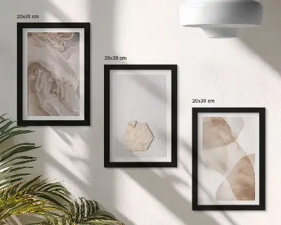 Stenska galerija slik abstraktna umetniška upodobitev z naravnim navdihom