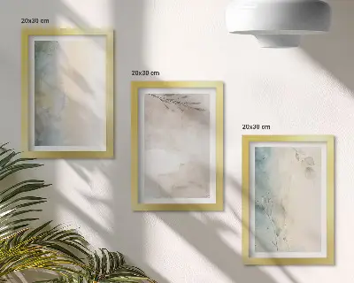 Komplet akvarelnih barv v okvirju nežni kartoni