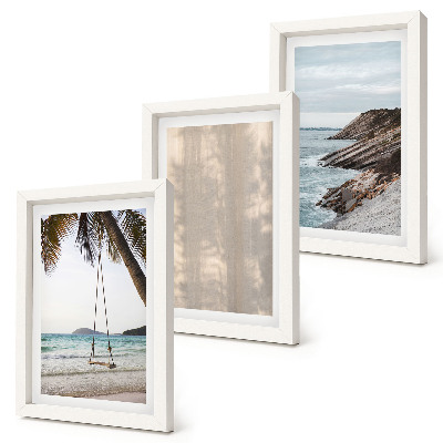 Komplet slik v okvirju Poletni pesek in razgledi na morje, poletne pokrajine