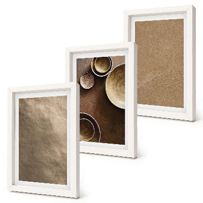 Set 3 slik v okvirju Kamnite konstrukcije v modernem minimalističnem slogu