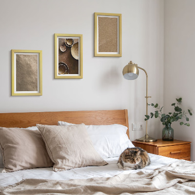 Set 3 slik v okvirju Kamnite konstrukcije v modernem minimalističnem slogu