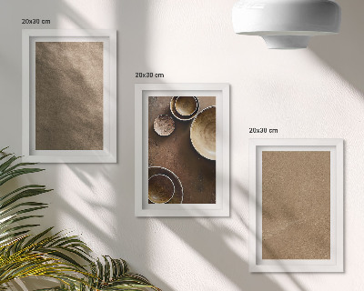 Set 3 slik v okvirju Kamnite konstrukcije v modernem minimalističnem slogu