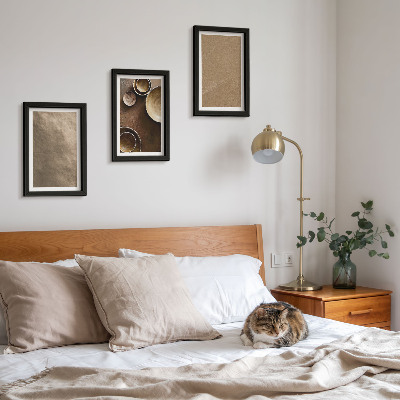 Set 3 slik v okvirju Kamnite konstrukcije v modernem minimalističnem slogu