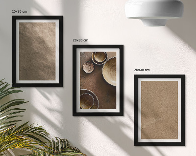 Set 3 slik v okvirju Kamnite konstrukcije v modernem minimalističnem slogu