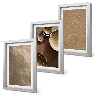 Set 3 slik v okvirju Kamnite konstrukcije v modernem minimalističnem slogu