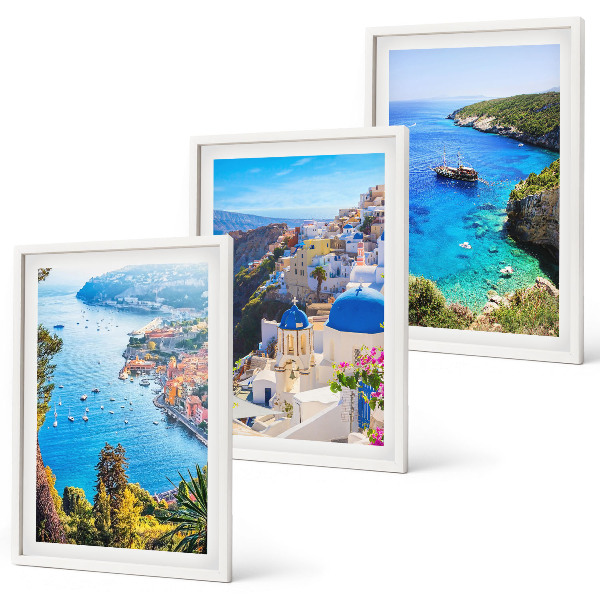 Večdelna slika v okvirju Grški pogledi na Santorini Oia