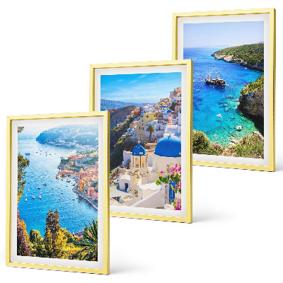 Večdelna slika v okvirju Grški pogledi na Santorini Oia
