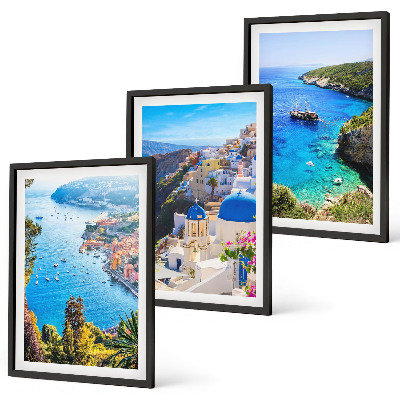 Večdelna slika v okvirju Grški pogledi na Santorini Oia