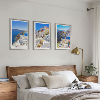 Triptih v okvirju Krajinska arhitektura Oia Santorini