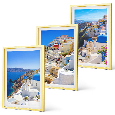 Triptih v okvirju Krajinska arhitektura Oia Santorini