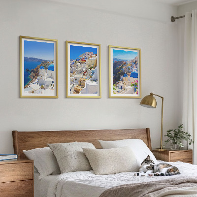 Triptih v okvirju Krajinska arhitektura Oia Santorini