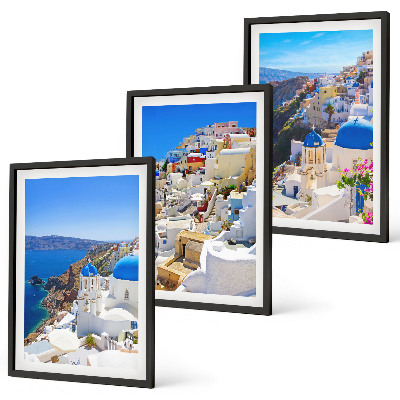 Triptih v okvirju Krajinska arhitektura Oia Santorini