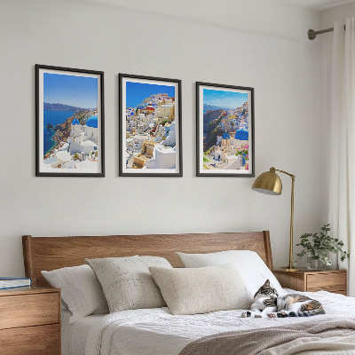 Triptih v okvirju Krajinska arhitektura Oia Santorini