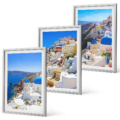 Triptih v okvirju Krajinska arhitektura Oia Santorini