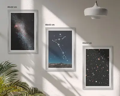 Kozmične pokrajine galaksije Ribe triptih v okvirju