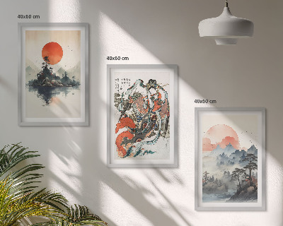 Večdelna slika v okvirju Azijske japonske slike