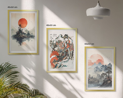 Večdelna slika v okvirju Azijske japonske slike