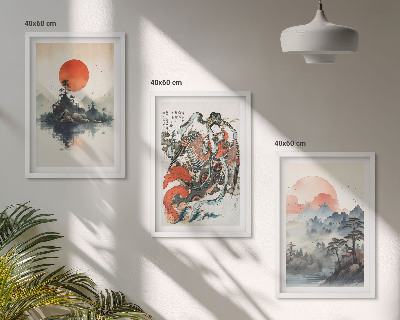 Večdelna slika v okvirju Azijske japonske slike