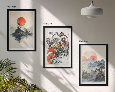 Večdelna slika v okvirju Azijske japonske slike