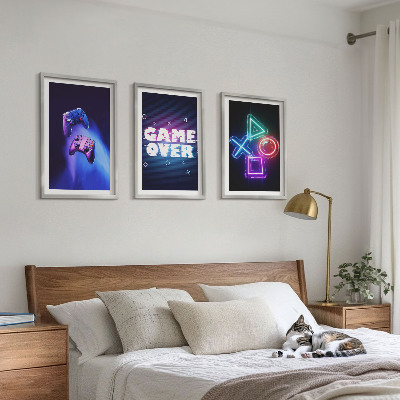 Večdelna slika v okvirju Igralne ploščice Game Over
