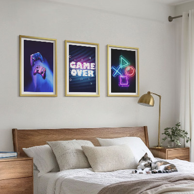 Večdelna slika v okvirju Igralne ploščice Game Over
