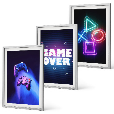 Večdelna slika v okvirju Igralne ploščice Game Over