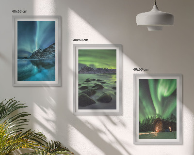 Večdelna slika v okvirju Zimske pokrajine gorovja Aurora