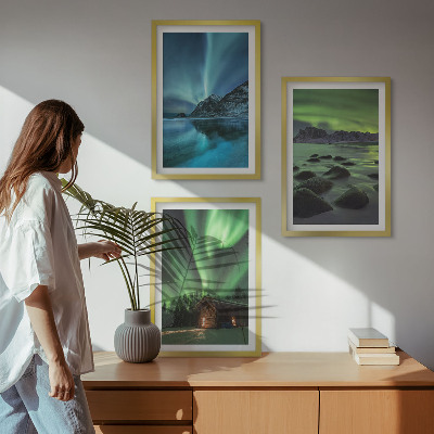 Večdelna slika v okvirju Zimske pokrajine gorovja Aurora