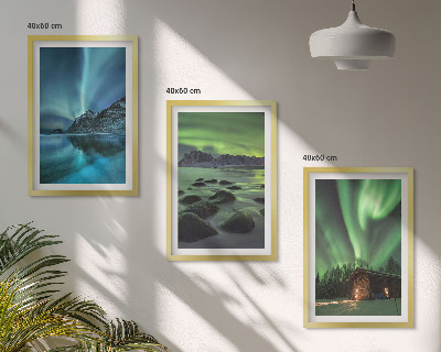 Večdelna slika v okvirju Zimske pokrajine gorovja Aurora