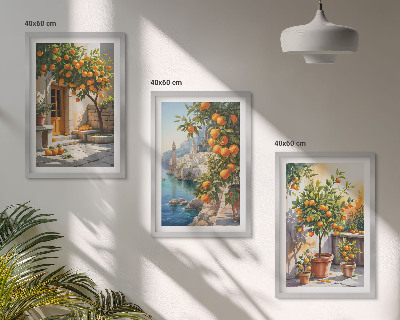 Večdelna slika v okvirju Poslikane citrusne pokrajine