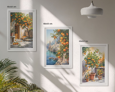 Večdelna slika v okvirju Poslikane citrusne pokrajine