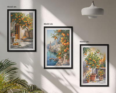 Večdelna slika v okvirju Poslikane citrusne pokrajine