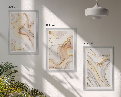 Set 3 slik v okvirju Linearni abstraktni motivi
