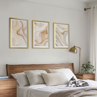 Set 3 slik v okvirju Linearni abstraktni motivi