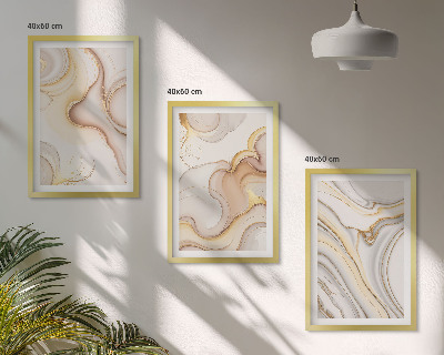 Set 3 slik v okvirju Linearni abstraktni motivi