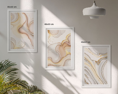 Set 3 slik v okvirju Linearni abstraktni motivi