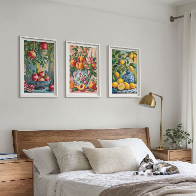 Set 3 slik v okvirju Sadne sestave granatnih jabolk