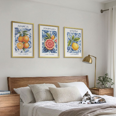 Triptih v okvirju Starinske ilustracije citrusov
