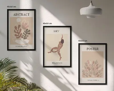 Matissejeve elegantne kompozicije triptih v okvirju