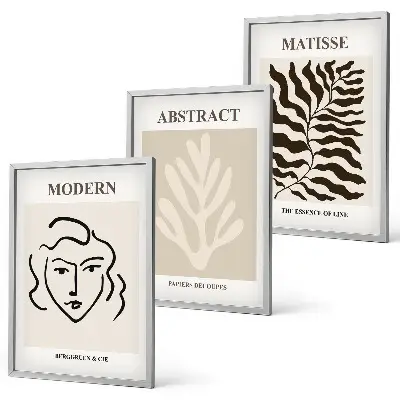 Komplet 3 slik v okvirju Matisse umetniški odtisi obrazov